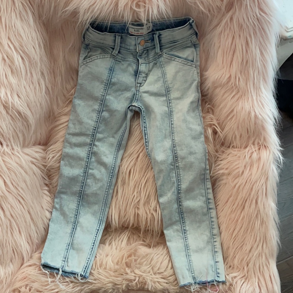 Abercrombie kids girls sz 7/8 ankle skinny jeans